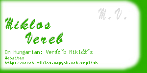 miklos vereb business card